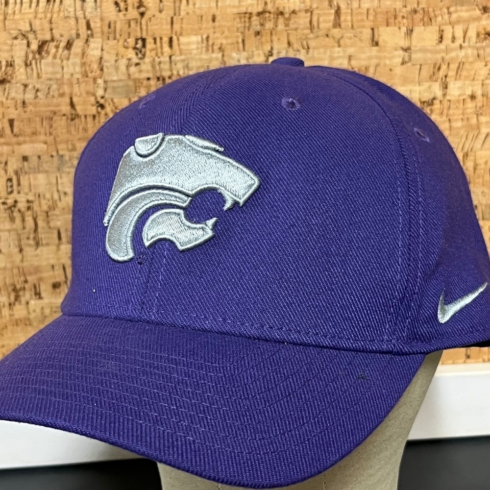 Nike Kansas State Wildcats Classic99 Dri-FIT Hat Purple Silver Powercat Cap OSFM